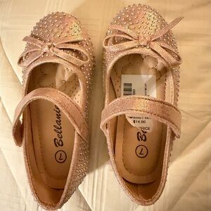 Belanie Kids Dress Shoes in Sparkling Pink